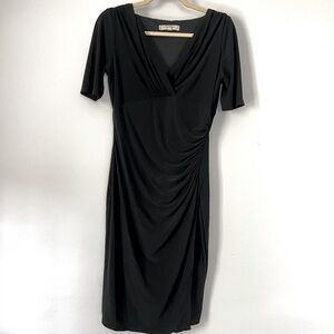 Evan Picone Black Midi Dress